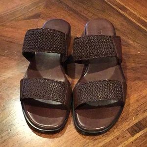 Brown “Cole Haan” Slip On Sandals - Size 8 1/2B